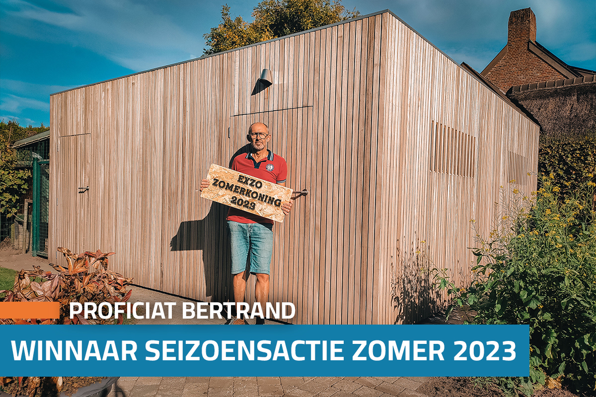 Zomerkoning 2023 / Bertrand uit Roeselare / Gerenoveerd tuinhuis